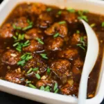 Chicken Manchurian with gravy